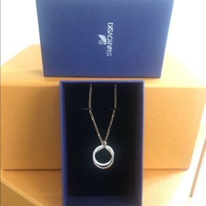 Swarovski Round Gold Necklace